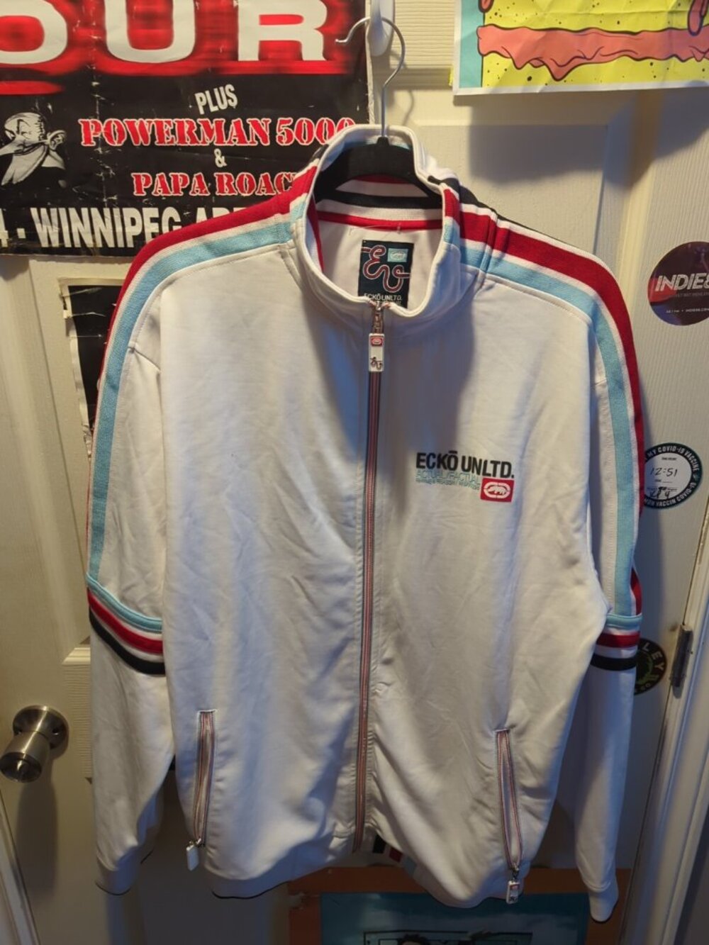 RARE Ecko UNLTD. Actual/Factual Rhyme & Reason/ RN#93536 Track Jacket L